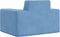 vidaXL Kinderbank zacht pluche blauw
