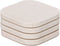 Onderzetter marmer - organisch - beige set van 4 stuks - 10x10x1cm