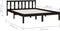 vidaXL - Bedframe - massief - grenenhout - zwart - 120x190 - cm