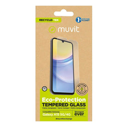 Muvit for Change Galaxy A15 - Schermbeschermer - Tempered glass - Bescherming tegen krassen