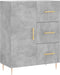 vidaXL - Dressoir - 69,5x34x90 - cm - bewerkt - hout - betongrijs