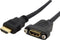 Startech HDMIPNLFM3 - HDMI kabel voor paneelmontage - 0.91 m - Zwart