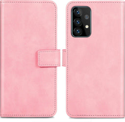 iMoshion Hoesje Geschikt voor Samsung Galaxy A52 (4G) / A52s / A52 (5G) Hoesje Met Pasjeshouder - iMoshion Luxe Bookcase - Roze