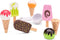 New Classic Toys® - Speelgoedwinkeltje IJskraam - Inclusief 3 hoorntjes 3 bolletjes ijs 3 ijslolly's en ijsschep - Hout (1 stuk)