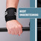 Umbro Wrist Wraps - Polsbeschermers met Duimband - Krachttraining en Fitness - Wit/Zwart (2 stuks)