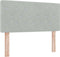 vidaXL - Hoofdbord - met - Kristallen - Knoppen - Ge - tuft - Lichtgrijs - 90 - cm - Velours