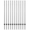 vidaXL - Schuttingpalen - 22 - stuks - U-Channel - Grijs - 140 - cm - Staal