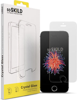 SoSkild iPhone 5/5S/SE Crystal Double Tempered Glass Screenprotector