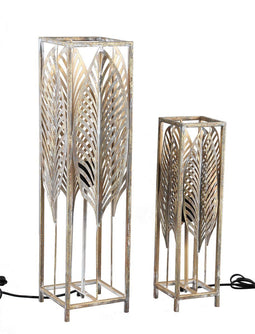 PTMD Fayline Vloerlamp - H68,5 x Ø17,5 cm - Metaal - Goud