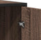 vidaXL - Dressoir - 94x35x76 - cm - bewerkt - hout - bruin - eikenkleur