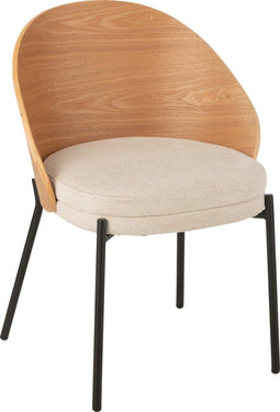J-Line stoel Lone - multiplex/metaal - naturel/beige