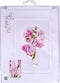 Thea Gouverneur - Borduurpakket met telpatroon - 512 - Voorgesorteerde DMC Garens - Prunus Bloesem - Linnen - 30 cm x 20 cm - DIY Kit