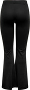 ONLY ONLFEVER STRETCH FLAIRED PANTS - Dames Broek - Elastische tailleband - Zwart - Maat S
