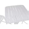 Tafel met twee stoelen Home ESPRIT Wit Metaal Polypropyleen 60 x 60 x 102 cm