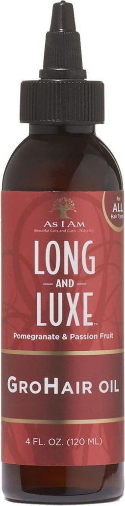 Compleet Herstellende Olie As I Am Long And Luxe Grohair 120 ml Granaatappel Passievrucht