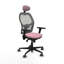 Piqueras y Crespo 3D036G1 - Bureaustoel - Verstelbare hoogte met hoofdsteun - Roze