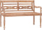 vidaXL - Bankje - Batavia - 120 - cm - massief - teakhout - met - whitewash - afwerking