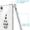 iMoshion Hoesje Geschikt voor iPhone Xr Hoesje Met Koord - iMoshion Design Hoesje met Koord - Zwart / Transparant / Live Laugh Love