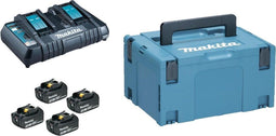 Makita 199480-6 - Accu BL1830 18V 3,0Ah - Duolader - Mbox (4 stuks)
