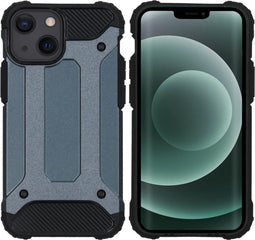 iMoshion Hoesje Geschikt voor iPhone 13 Mini Hoesje - iMoshion Rugged Xtreme Backcover - Donkerblauw