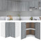 vidaXL - Hanghoekkast - 57x57x60 - cm - bewerkt - hout - grijs - sonoma - eikenkleurig