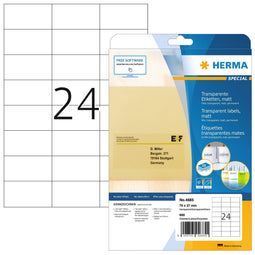 HERMA - Etiket herma 4685 70x37mm transparant 600 stuks