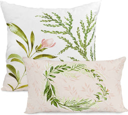 Set van kussenhoesjes HappyFriday Herbal Multicolour 2 Onderdelen