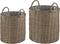 BITOLA - Plantenbak set van 3 - Zandbeige - PE rotan