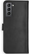Selencia Galaxy S21 Plus - Echt Lederen Bookcase - 3 Pashouders - Zwart
