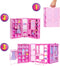 Barbie Super Kledingkast - Modepop met 25+ Stukken en Kaptafel - Roze Glitterkast