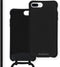 iMoshion Hoesje Geschikt voor iPhone 8 Plus / 7 Plus / 6 Plus / 6s Plus Hoesje Met Koord - iMoshion Color Backcover met afneembaar koord - Zwart