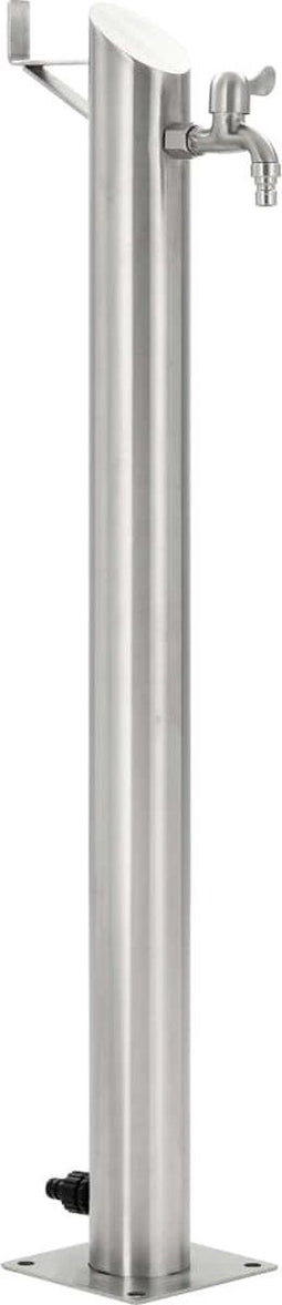 vidaXL - Tuinwaterkolom - rond - 95 - cm - roestvrij - staal