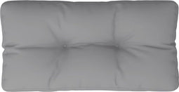 vidaXL - Palletkussen - 80x40x12 - cm - stof - grijs
