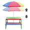 AXI Nick Picknicktafel met Parasol in Regenboog kleuren - Picknick tafel voor kinderen van FSC hout