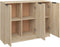 vidaXL - Dressoir - 90,5x30x70 - cm - bewerkt - hout - sonoma - eikenkleurig