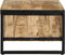 vidaXL - Salontafel - 90x50x36 - cm - massief - ruw - mangohout