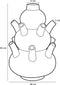 Mica Decorations Marlijn - Tulpenvaas - H46 x Ø28 cm - Groen