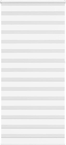 vidaXL - Zebra - rolgordijn - 115x230 - cm - stofbreedte - 110,9cm - polyester - wit