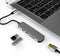 Lunso - Universele USB-C naar USB 3.0 / 2.0, USB-C en HDMI aluminium adapter - Zilver