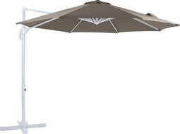 AXI Marisol - Zweefparasol Ø 300cm - 360° Draaibaar - Kantelbaar - Wit/taupe