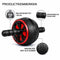 DK.® Ab Wheel - Professioneel Ab roller - Full Body Workout - Zwart/Rood