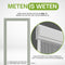 O'DADDY® Lamellenhor - Vliegengordijn - Zelfsluitend - Wit - 184x260 cm