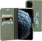 Mobiparts iPhone 11 Pro Max - Wallet Case - Extra opbergvak - Groen