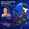 KOTION EACH G2000 Gaming Headset - Ingebouwde microfoon en LED verlichting - Zwart/Blauw