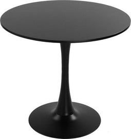 Tafel Rond Zwart Metaal Hout MDF (80 x 73 x 80 cm)