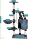 Purlov Kattenboom 118cm Grijs - Veilig en Stijlvol met Muurbevestiging