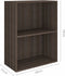 vidaXL - Boekenkast - 60x31x78 - cm - bewerkt - hout - grijs - sonoma - eikenkleurig