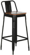 Kruk Home ESPRIT Zwart Hout Metaal 41 x 38 x 96 cm