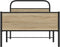 vidaXL - Bedframe - zonder - matras - bewerkt - hout - sonoma - eikenkleur - 100x190cm