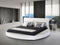 LAVAL - Rond bed tweepersoons - Wit - 180 x 200 cm - Kunstleer